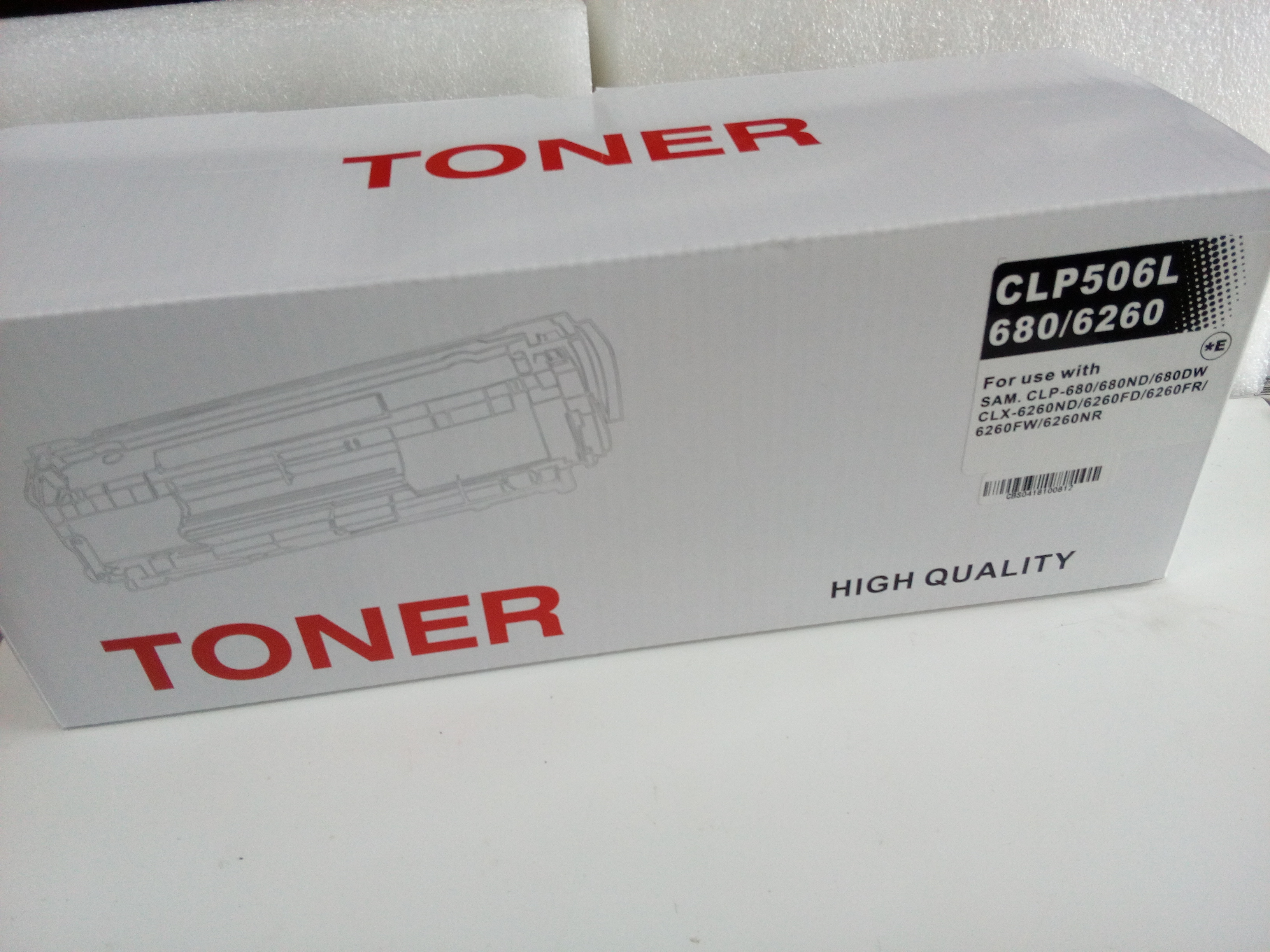 Samsung CLP506L BK 680DW CLX 6260ND 6260FD 6260FR 6260FW Toner Samsung CLP506L BK 680DW CLX 6260ND 6260FD 6260FR 6260FW Toner